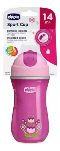 Taza infantil para niñas Sport Cup Violeta 266ml Chicco