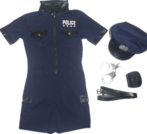 Disfraz De Oficial De Policía Para Mujer, Disfraz De Oficial