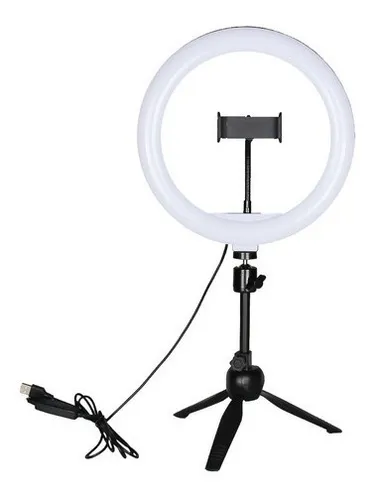 Aro Luz Ring Led Selfie Ø43cm+pie190cm+espejo Celular Visico