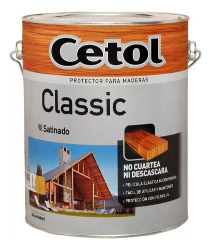 Cetol Classic Satinado Color Nogal 4lt + Rodillo N8 Oferta