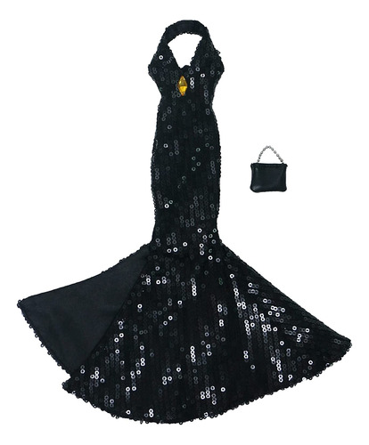 Precioso Vestido De Muñeca Hecho A Mano, Vestido De Noche De