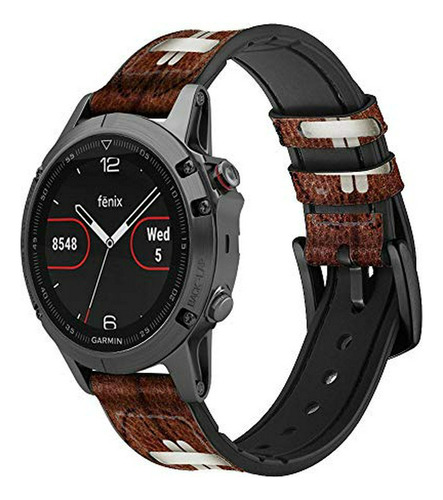 Correa De Reloj - Ca0656 Vintage Football Graphic Printed Le