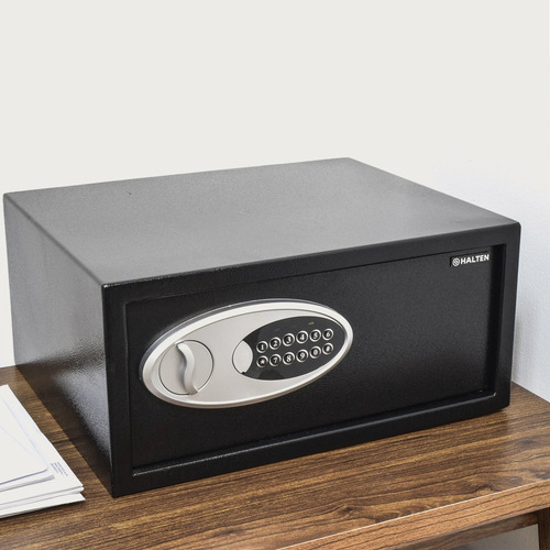 Imagen 5 de 10 de Caja Fuerte Halten Digital Rectangular Acero 22,5 Lts Negra