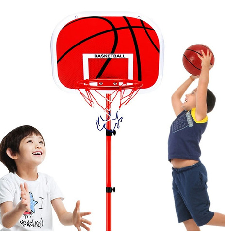 Soporte Baloncesto Altura Ajustable Niños + Balón + Inflador