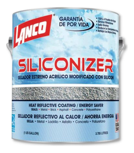 Sellador Impermeabilizante De Techos Siliconizer Lanco 1g