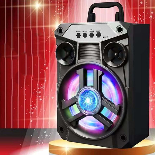 Altavoces Bluetooth Portátiles Con Doble Subwoofer Bass Blue