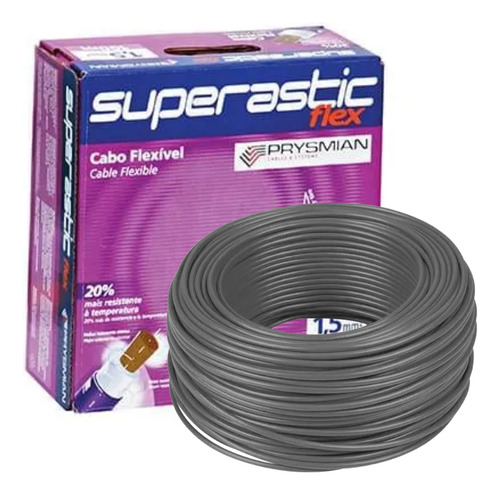 Cabo Flexível 1,5mm 750v 100m Verde - Pirelli Prysmian Preto