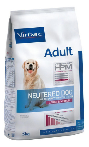 Alimento Virbac Hpm Adult Neutered Dog Large & Medium 12 Kg