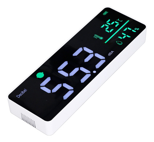 Medidor De Sonido 30-130 Dba, Detector De Ruido, Pantalla Le