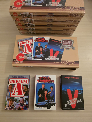 Retro Pack 3 Mazos De Cartas (cromy Colecciones)