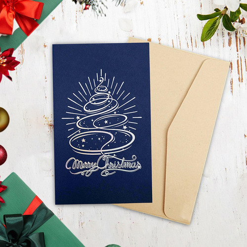 3 Cartão De Feliz Natal, Cartão De Férias De Estilo A