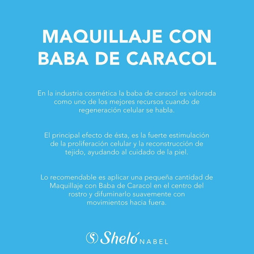 Imagen 2 de 3 de Maquillaje Liquido Hidratante Natural C/ Baba De Caracol Fps