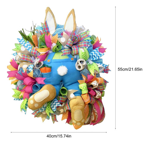 Corona De Pascua For Puerta Delantera De Conejo De Pascua