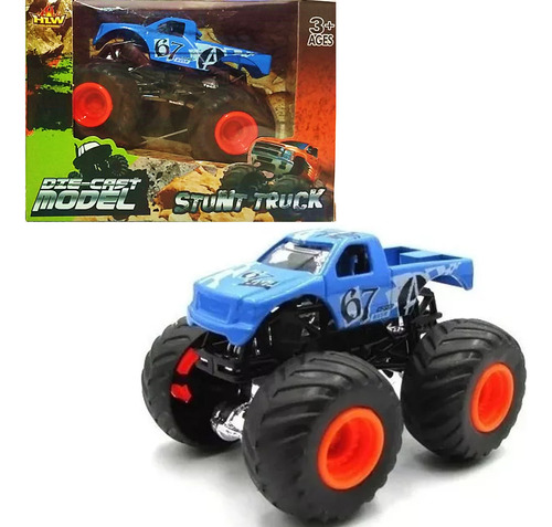 Camioneta Monster Truck Ruedas Grandes 9cm Mundo Cla Fd23-1a Personaje Azul