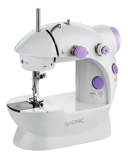 Mini máquina de coser recta Gadnic MAQCOS01 portable blanca 220V