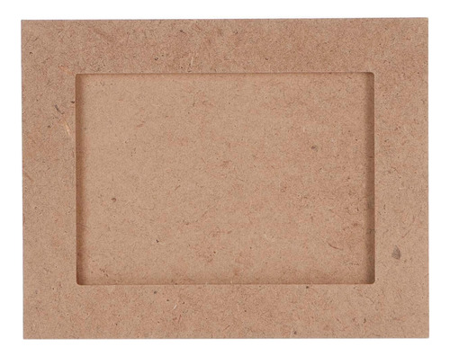 Mylin Marco Rectandular Madera Para Decorar 18x24cm 1pz Color Marrón claro Liso