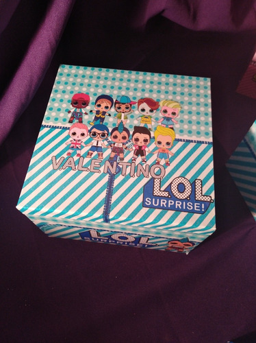 Sorpresitas Infantiles Caja De Madera Personalizados 20u