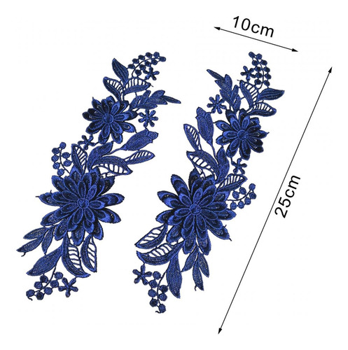 Apliques De Encaje De 2 Piezas, Apliques De Boda, Apliques