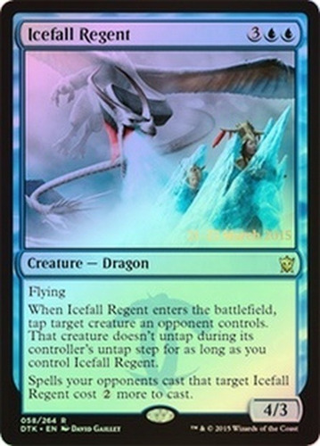 Magic Icefall Regent (prerelease) (dragons Of Tarkir) Promo 