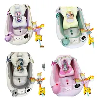 Comprar Bañera Para Bebe Con Termometro + Guante + Regadera + Cojin