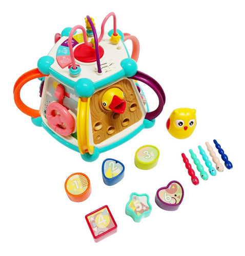 Cubo De Actividades Para Bebés, Juguete Montessori Para