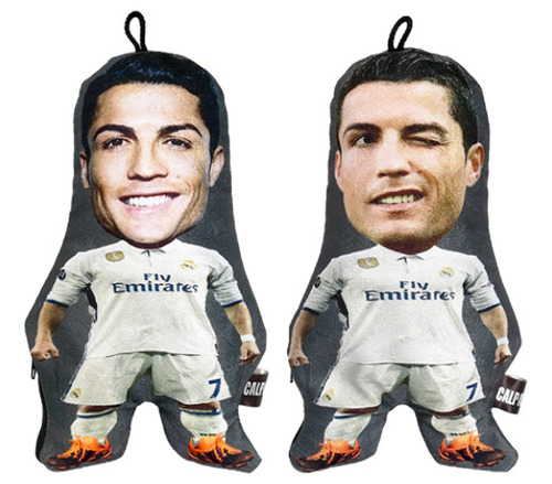 Dos Cojines Cristiano Ronaldo Chiquitos 25 Cm - Real Madrid