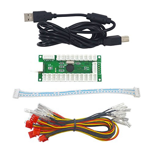 Sjjx Retardo Cero Usb Codificador Led Kit De Joystick Arcade