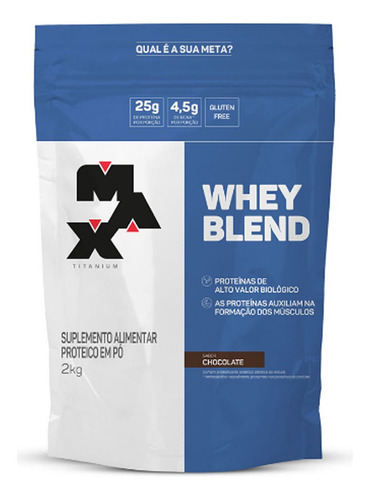 Whey Protein Blend 2kg - Max Titanium -  C/ Nf