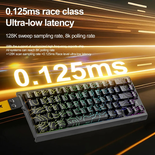 Teclado Magnético Mecânico Attack Shark X68he Rgb 8k