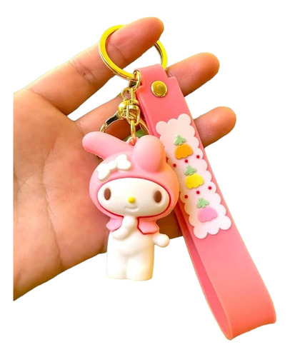 Llavero Sanrio My Melody Con Pulsera Para La Mano Kitty