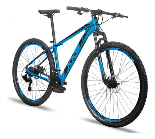 Bike Xks Alumínio Aro 29 Freio A Disco 21v Kit Shimano Cor Azul/preto Tamanho Do Quadro 19
