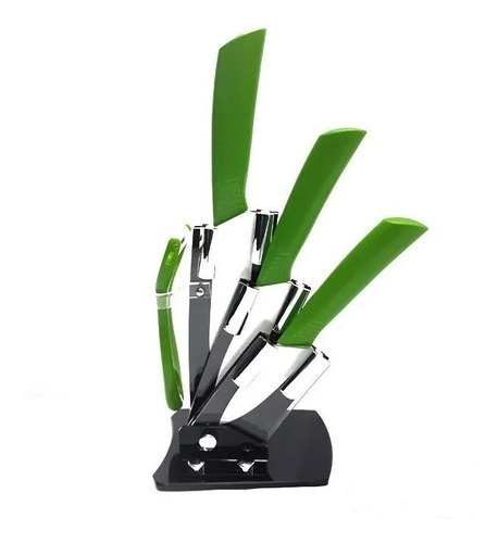 Taco De Cuchillos De Ceramica Set 5 Piezas Sheshu Home