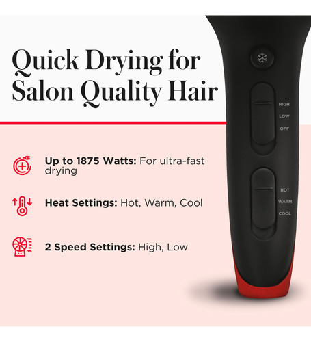 Secador De Pelo Con Infusión De Aceite De Coco Revlon Smooth