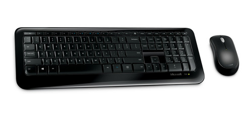 Imagen 2 de 5 de Kit de teclado y mouse inalámbrico Microsoft Wireless Desktop 850 Español Latinoamérica de color negro
