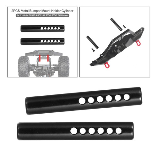 2 X 1/10 Rc Poste De Montaje De Parachoques Para Axial Scx10