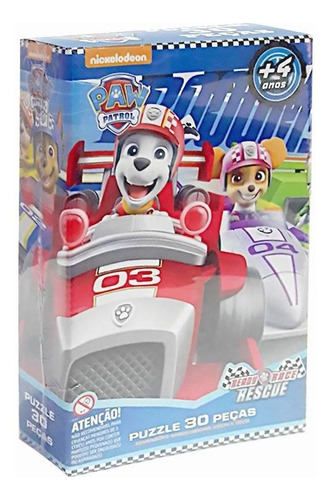 Jogo Paw Patrol Ready Race Rescue - Puzzle De 30 Peças.