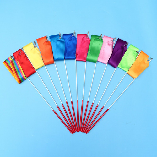 . 12 Fitas Coloridas De Ginástica Rítmica, 4 M, Para Dança