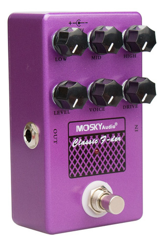 Pedal Efecto Mosky Classic F-der Transformador Incluido