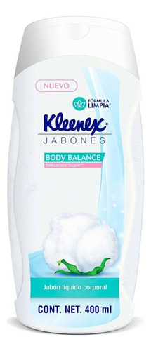 Jabón Líquido Corporal Kleenex Body Balance 400ml