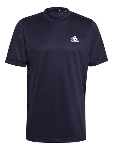 Playera adidas Aeroready Designedto Move Sport Marino Hombre