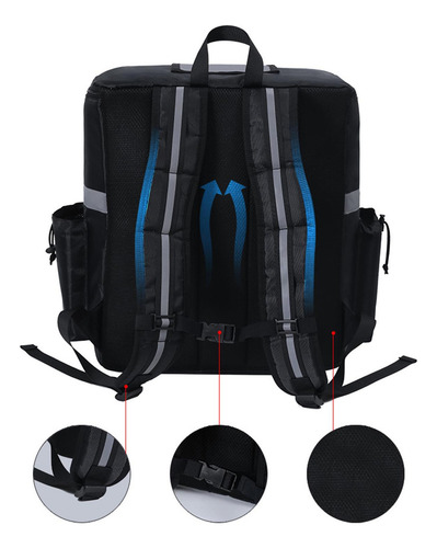 Mochila Grande Para Entrega De Alimentos, Bolsa Térmica,