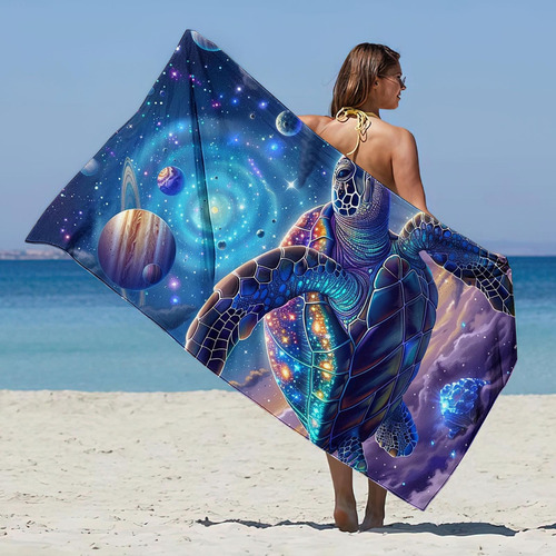 Toalla De Playa En Forma De S, 150 X 75 Cm, Con Estampado De