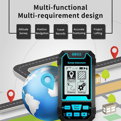Medidor De Tierra Con Gps, Instrumento De Surver Gnss