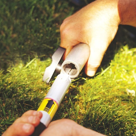 Imagen 2 de 7 de Acople Fs-km Cuchilla 2 Puntas Y Tanza Para Stihl Km 85 R