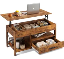 Comprar Wlive Mesa Auxiliar, Mesa De Centro Elevable De 39 Pulgadas