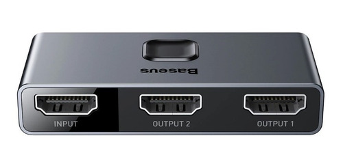 Imagen 4 de 9 de Adaptador Hub Splitter Switch Hdmi 2x1 4k 2 Salidas Baseus