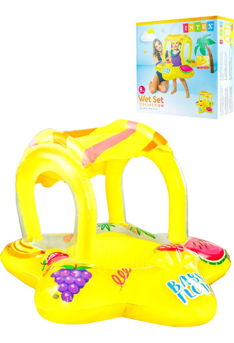 Flotador Inflable Intex Para Bebe Con Techo