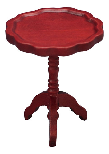 1:12 Simulación De Mesa De Casa De Muñecas Para Rojo