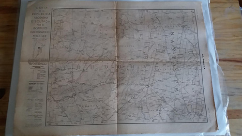 Mapa Inst.geog.militar Diario La Prensa 18 Agosto 1932