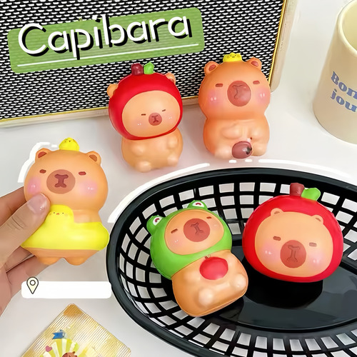 Juguetes Antiestrés Capibara Squishys Estirable Relajante
